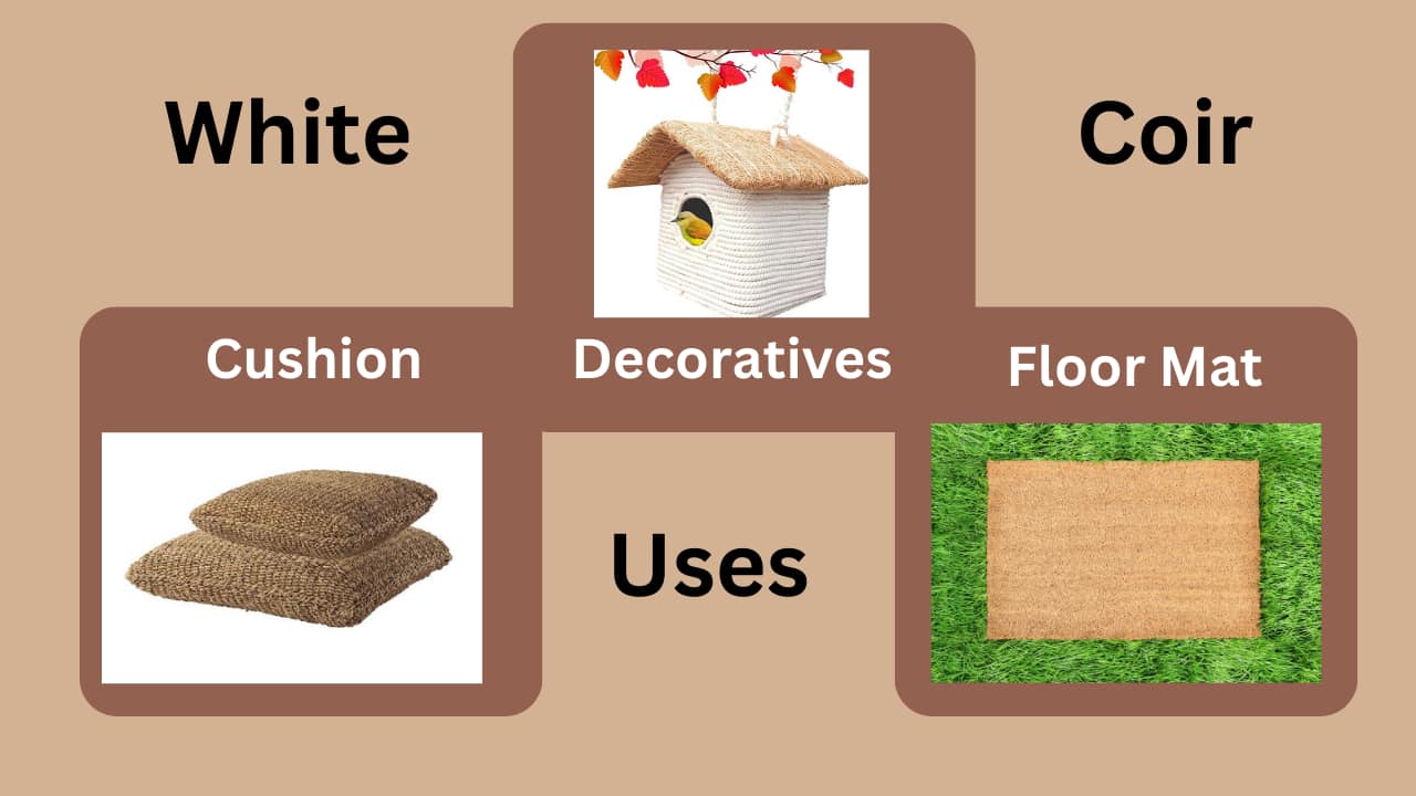 White Coir Uses