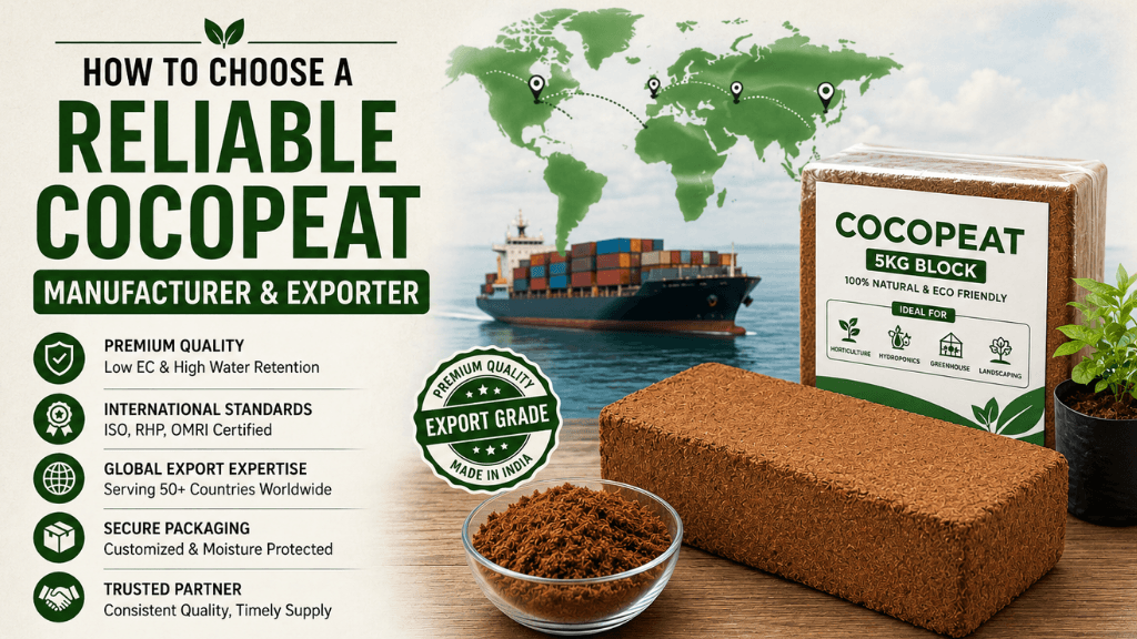 How to Choose a Reliable Cocopeat Manufacturer